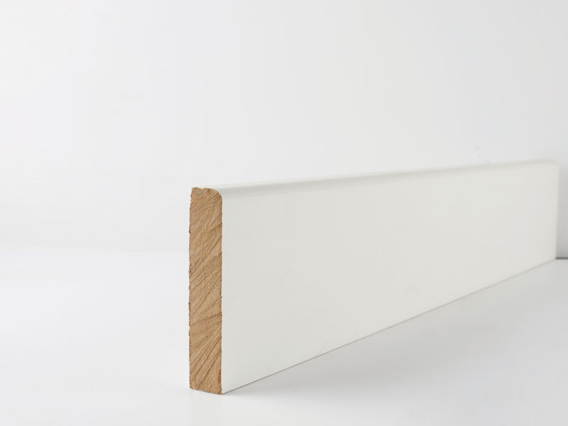 white primed contemporary architrave