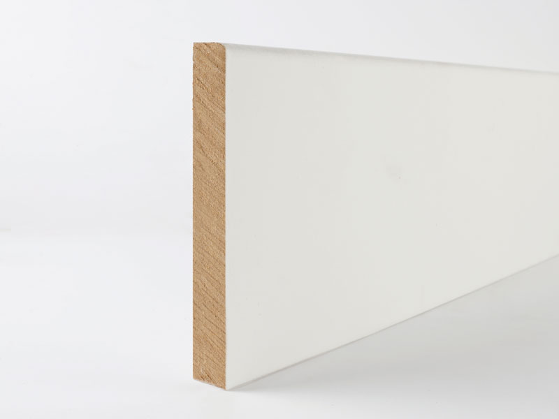 18mm x 144mm x 4200mm<BR>WHITE PRIMED<BR>CONTEMPORARY SKIRTING<BR>