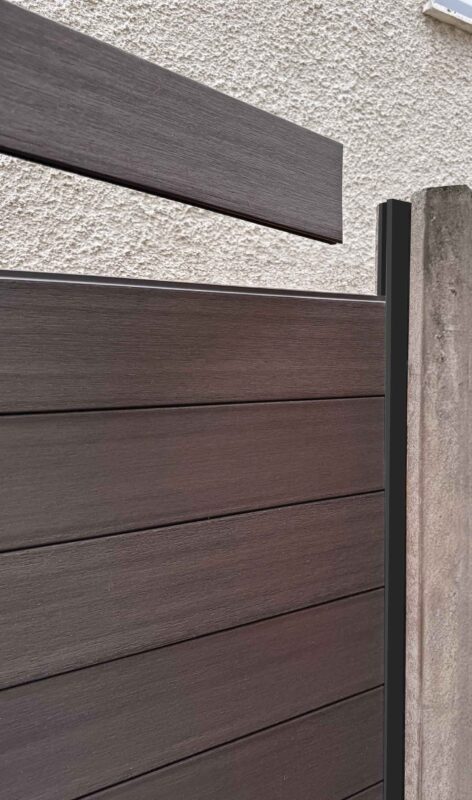 Composite Fencing with custom install channel