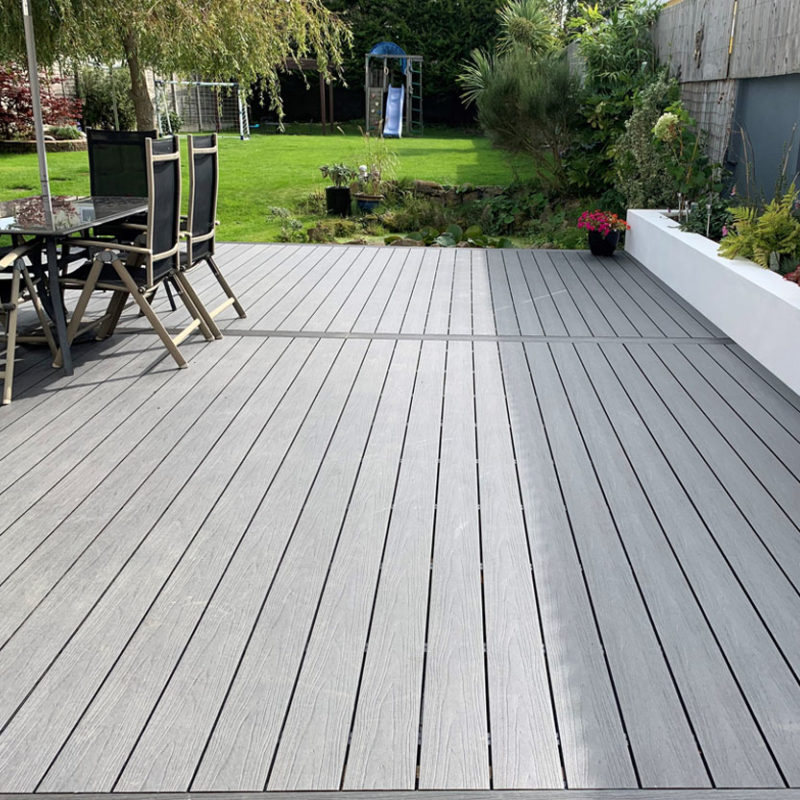138mm x 23mm x 3600mm ULTRASHIELD NATURALE HOLLOW DECK BOARD SILVER